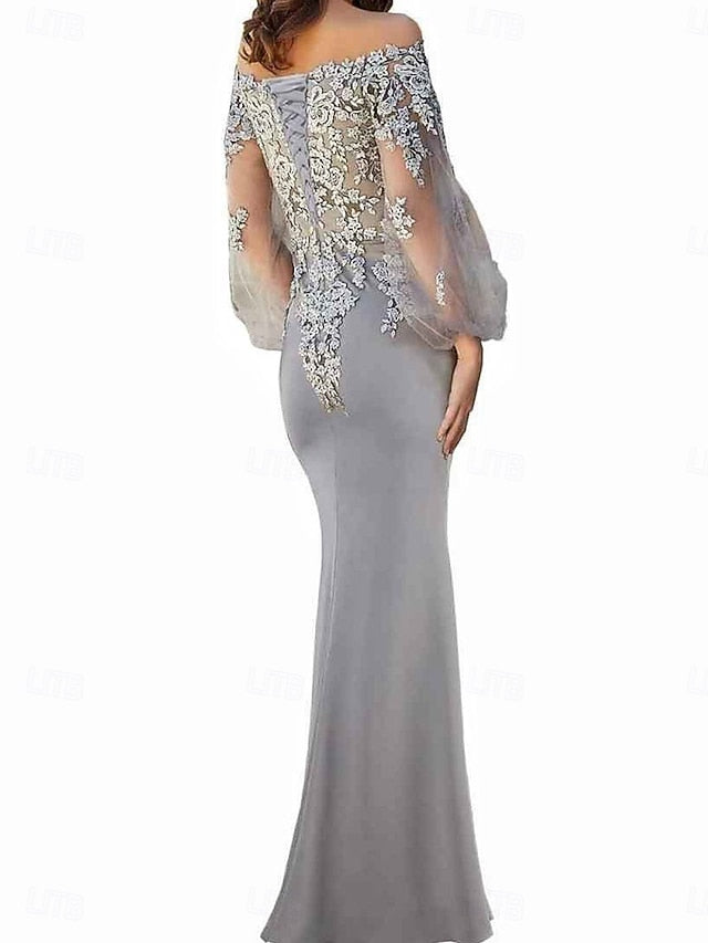 the Elegant Off Dress Mermaid Shoulder Bride Trumpet of / Mother