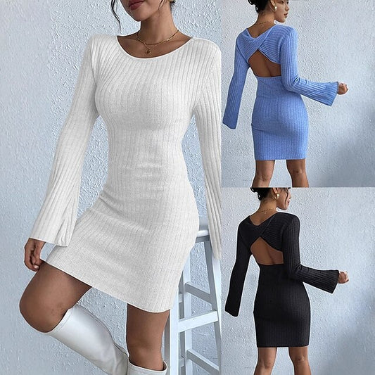 Women's Mini Dress Sweater Dress Bodycon Sheath Dress