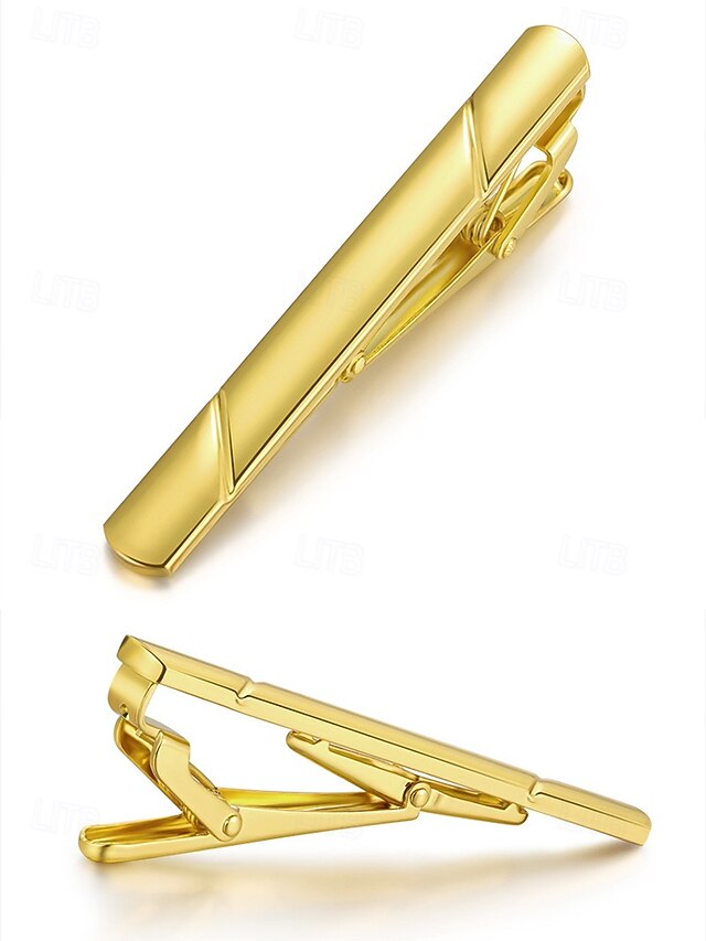 7 Available Metal Men's Tie Classic Clip Colors -