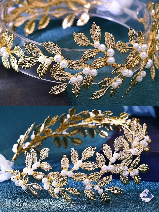 Accents Belt Leaf – Gold Pearl with Elegant Bridal