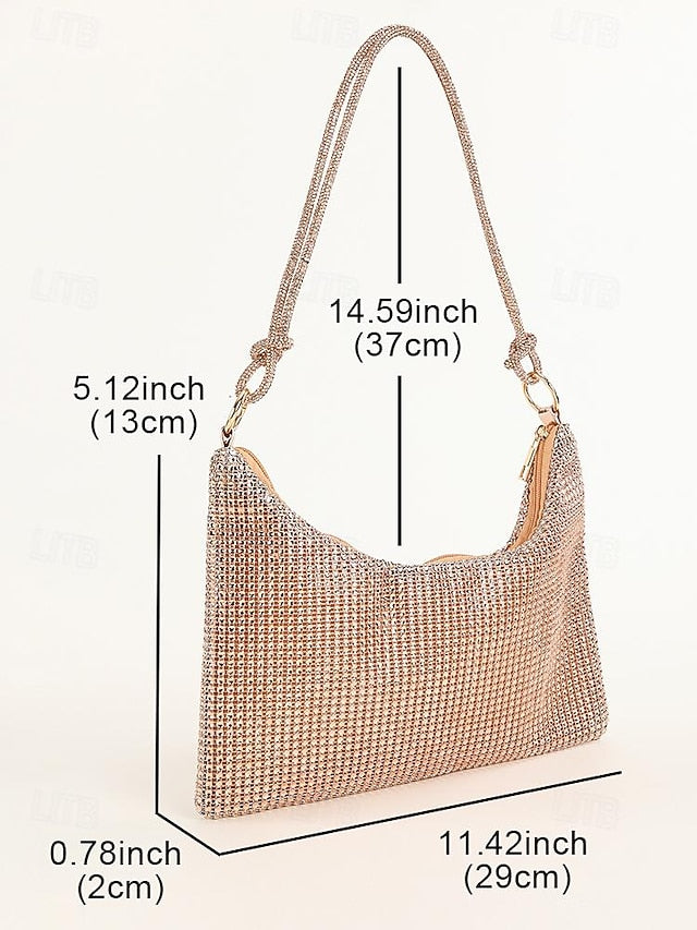Elegant Evening Women's Shoulder Handbag – Bag Rhinestone