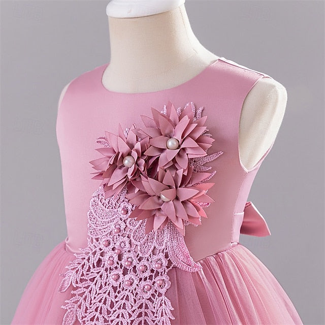 Girls' Princess Flower Dress Girl Kid's