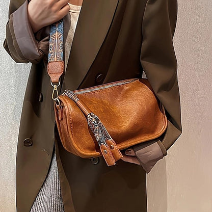Handbag PU with Bohemian Vintage Women's Leather – Strap