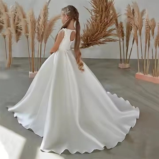 Dress Girls' Communion First Party Girl Flower