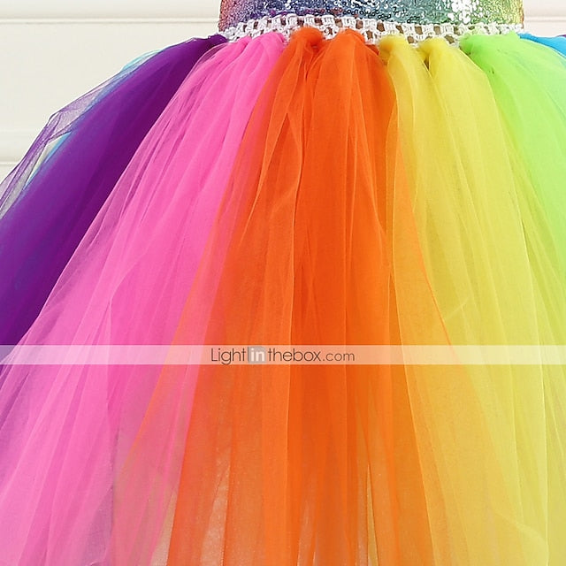 Headband Dance Cosplay Girls' Movie Unicorn Wings Dress