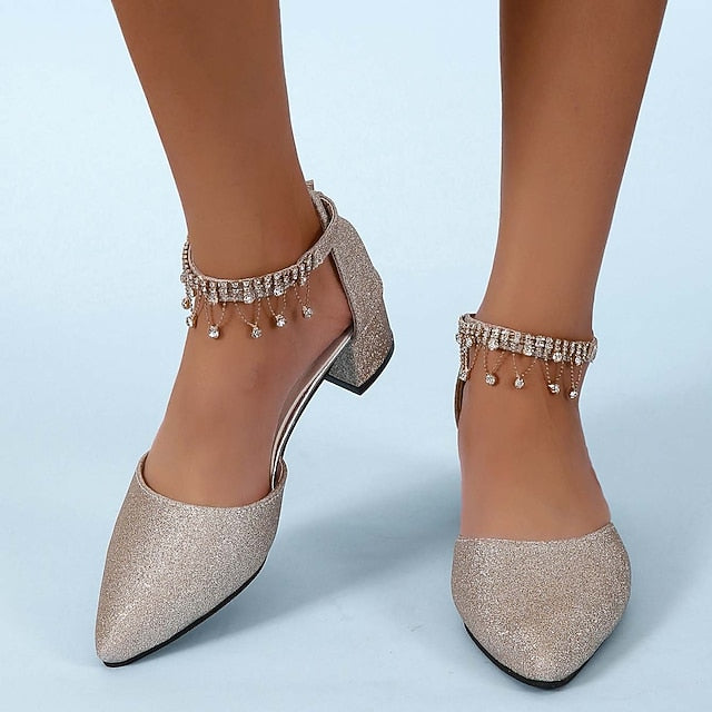 Elegant Shoes Women's Wedding Bridesmaid Pumps Bridal