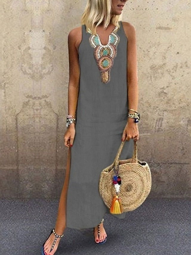 Women's Maxi Dress Summer Dress Casual Boho Daily Regular