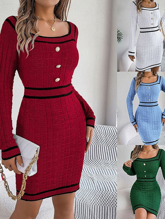 Women's Mini Dress Sweater Dress Bodycon Bodycon Dress