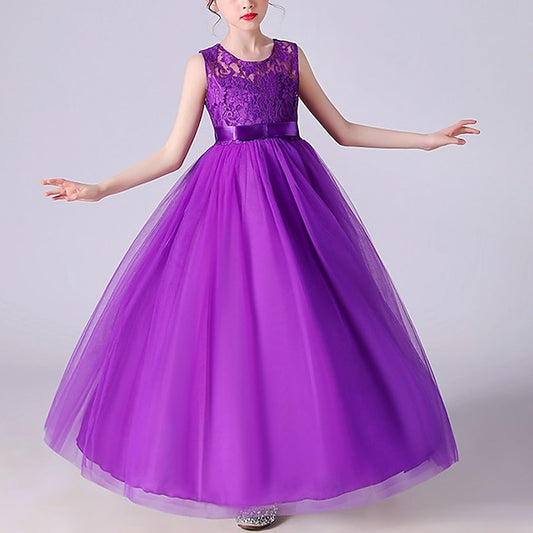Dress Flower Girls' Party Gown Girl Evening