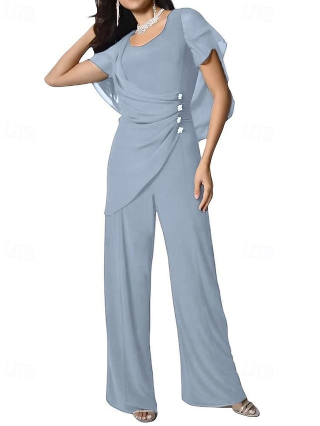 Dress Elegant Jumpsuit Mother the Pantsuit / Bride of Cape