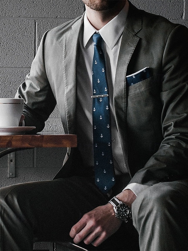 Men's Clip Metal Tie - Slim