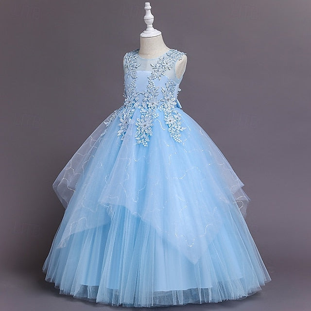 Princess Girl Girls' Kid's Flower Dress