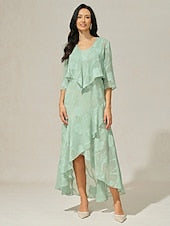 Women's Maxi Dress Ruffle Dress Elegant Wedding Wedding