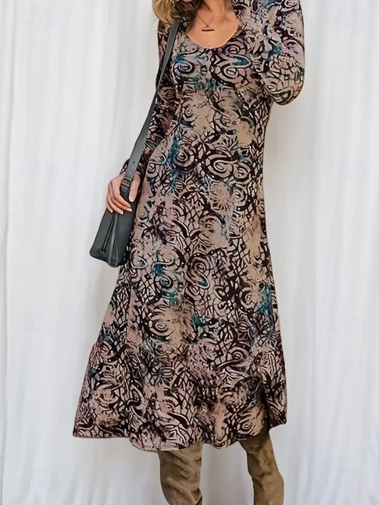 Women's Midi Dress Sheath Dress T Shirt Dress Tee Dress