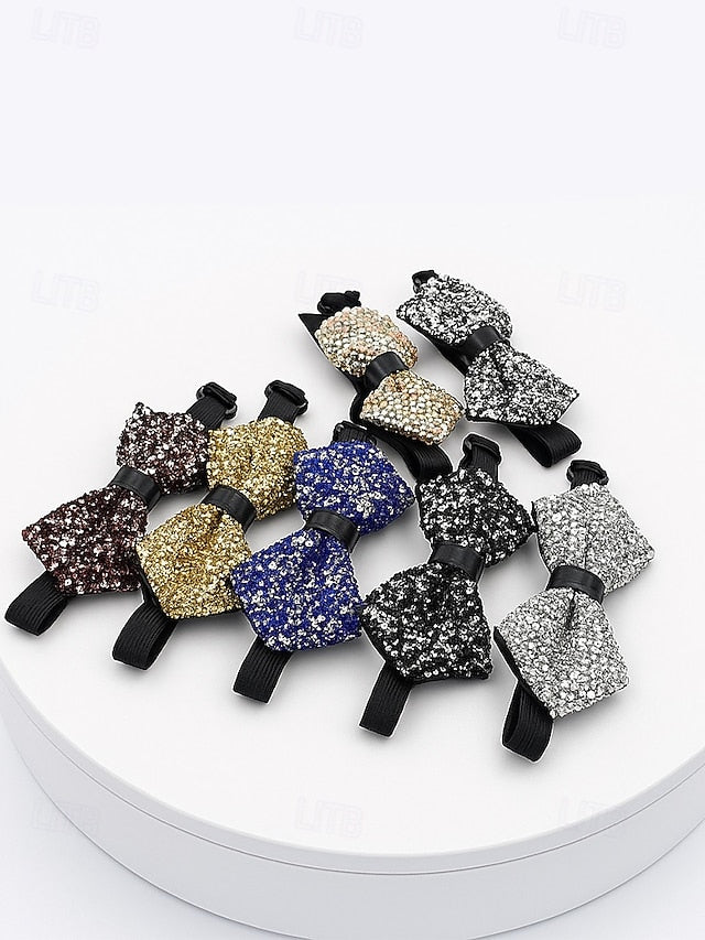 – Sparkling Christmas Tie Men's Sequins Bow Polyester