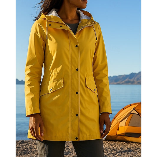 Women's Rain Coat Outdoor Waterproof Windproof Hiking