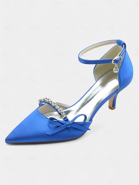 Elegant Kitten Heel – Pointed-Toe Women Shoes Wedding for