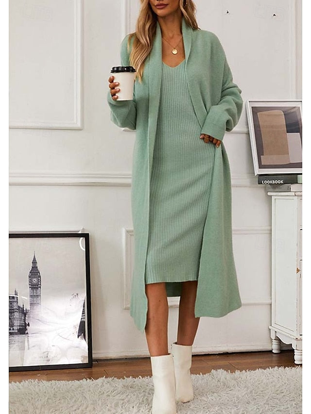 Women's Sweater Dress Sweater Co-ords Sweater Set Casual