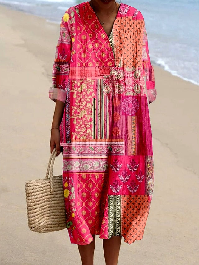 Women's Midi Dress Casual Dress Sundress A Line Dress