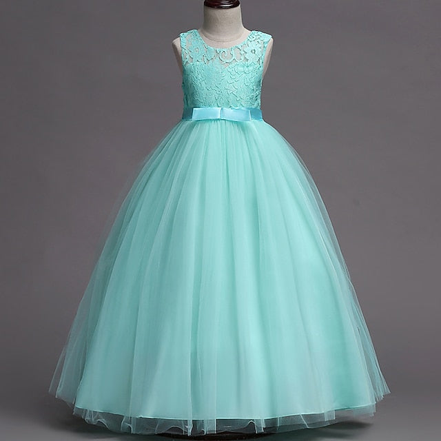 Dress Flower Girls' Party Gown Girl Evening