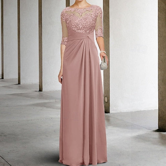 Bride Guest Sheath Wedding Plus Dress Elegant Mother Size of the