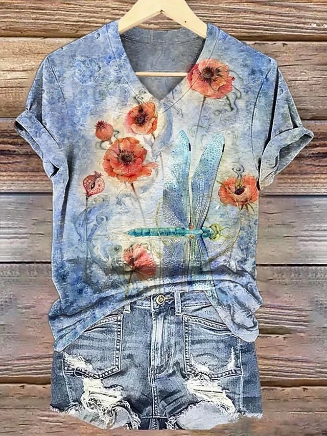 Women's T Shirt Floral Graphic Paisley Bohemia Vintage