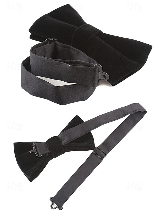 and Tie Crown with Velvet – Men's Chain Bow Detail