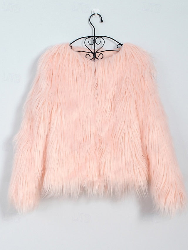 Faux Coat Warm Leathers Fur Women's Comfortable Furs