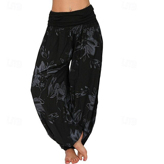 Women's Slacks Pants Trousers Fashion Boho Full Length