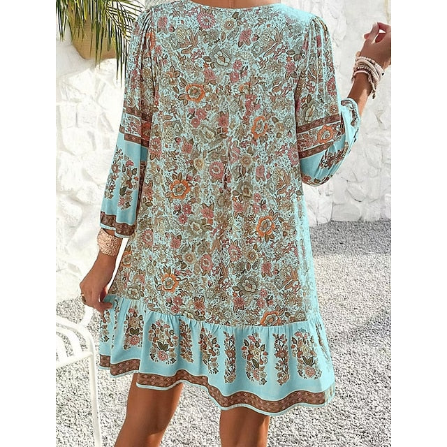 Women's Mini Dress Shift Dress Casual Outdoor Beach Loose