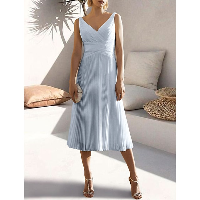 A-Line Cocktail Dresses Elegant Dress Formal Wedding Guest Tea
